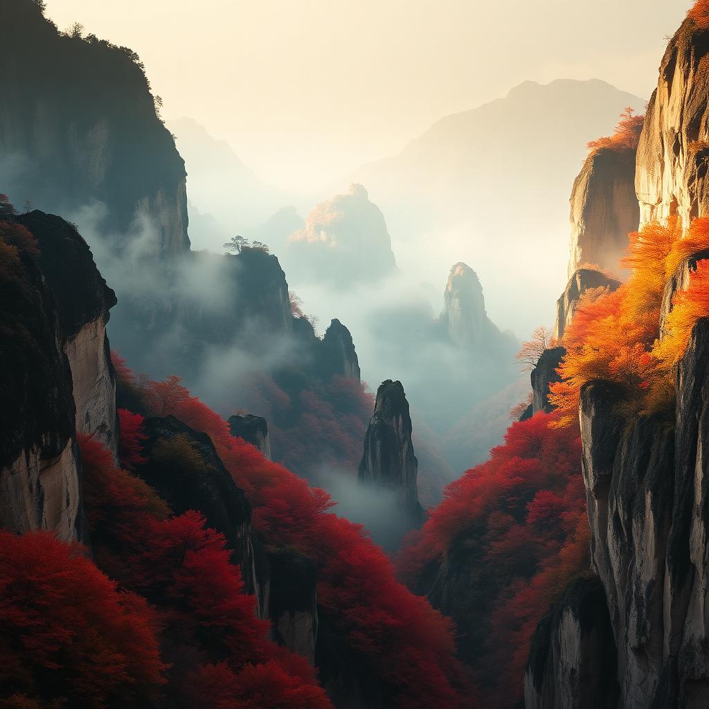 Encantos do Outono na China